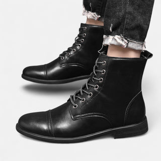 Ashcroft | Martino Elegant Men's Faux Leather Boots