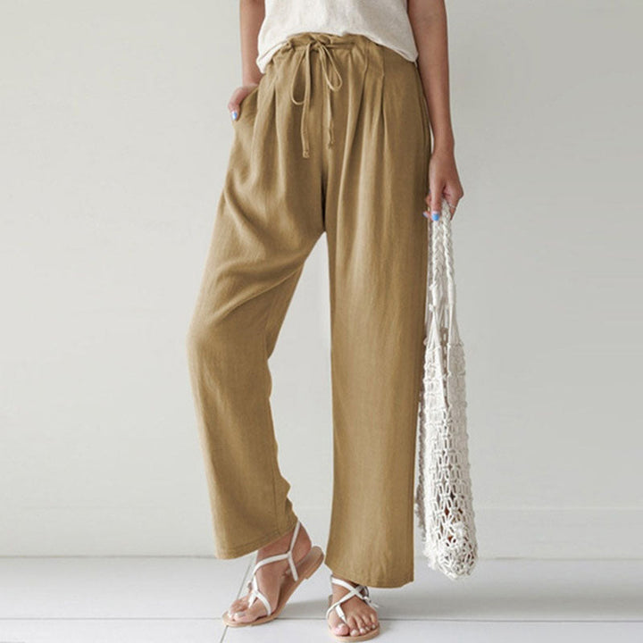 Straight-Leg Casual Trousers