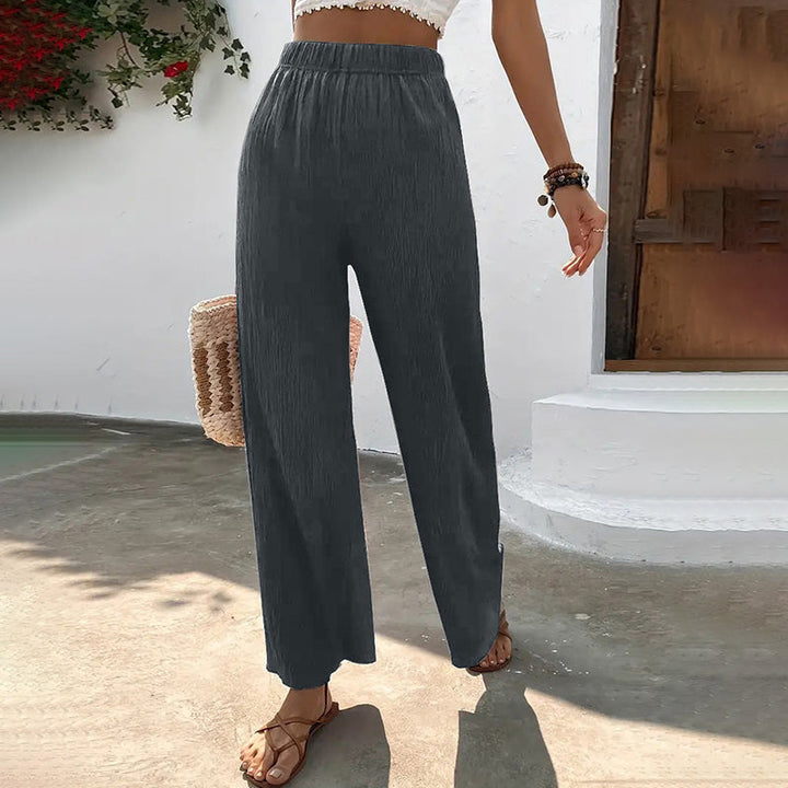 Wide-Leg Casual Trousers