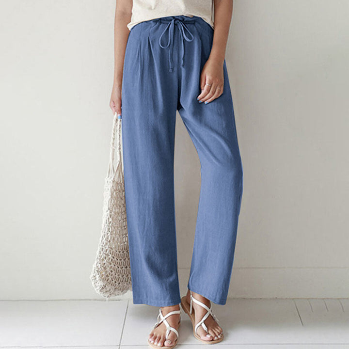 Straight-Leg Casual Trousers