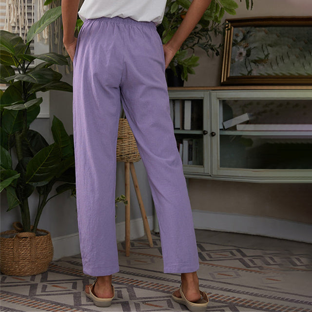 Straight-Leg Casual Trousers