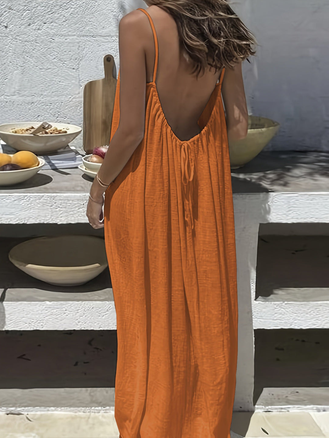 Ashcroft | Solid Colour Backless Cami Dress