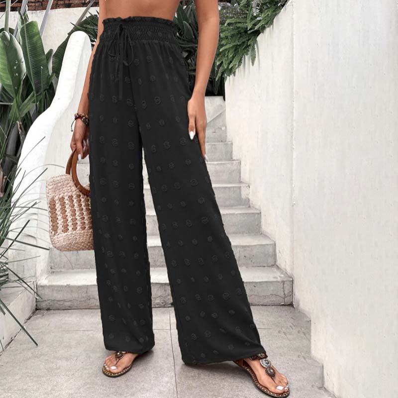 Wide-Leg Casual Trousers
