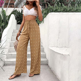 Wide-Leg Casual Trousers