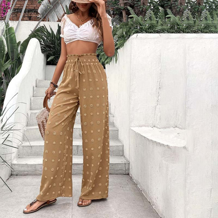Wide-Leg Casual Trousers