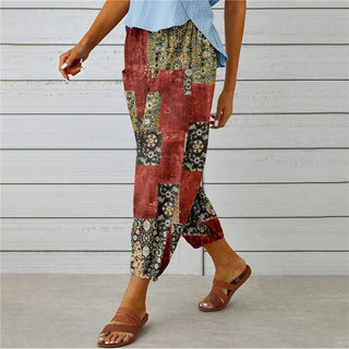 Vintage Print Trousers
