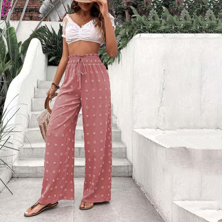 Wide-Leg Casual Trousers
