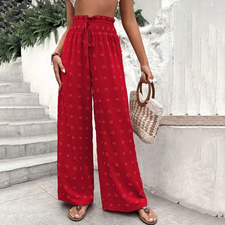 Wide-Leg Casual Trousers