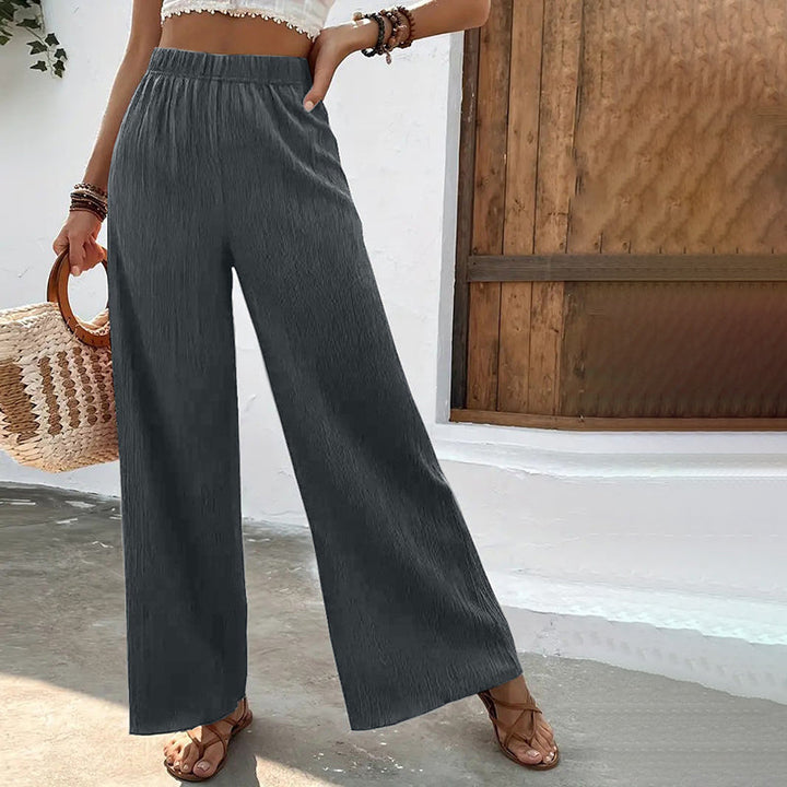 Wide-Leg Casual Trousers