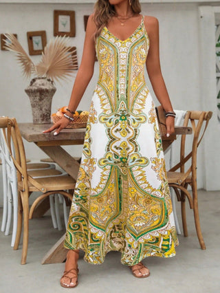 Ashcroft Chic Sleeveless Strap Summer Maxi Dress – view 5