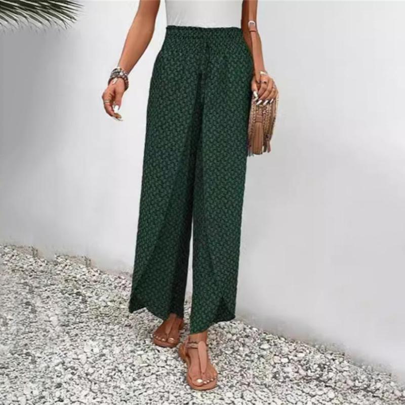 Wide-Leg Casual Trousers
