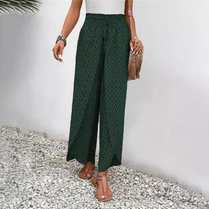 Wide-Leg Casual Trousers