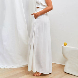 Wide-Leg Casual Trousers