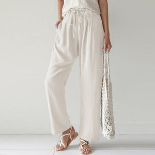 Straight-Leg Casual Trousers