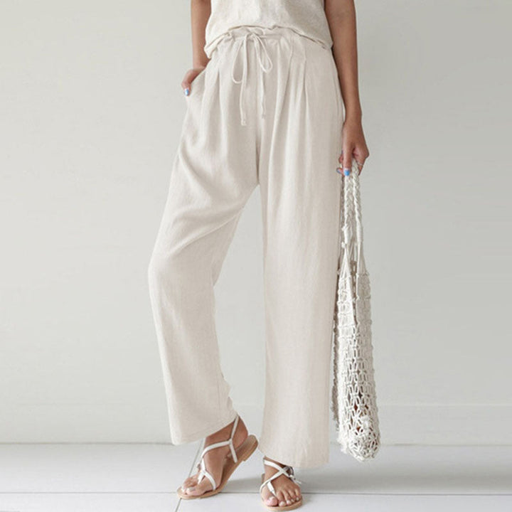 Straight-Leg Casual Trousers