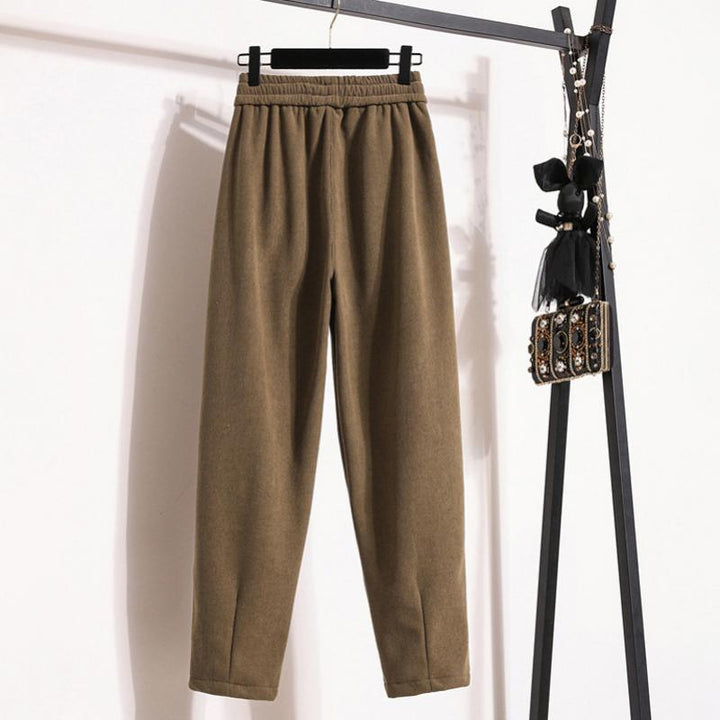 Plain Warm Trousers