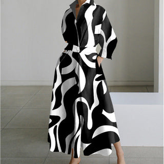 Ashcroft Elegant Front Wrap Collared Maxi Dress – view 10