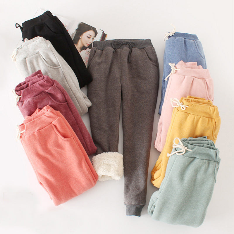 Plain Warm Trousers