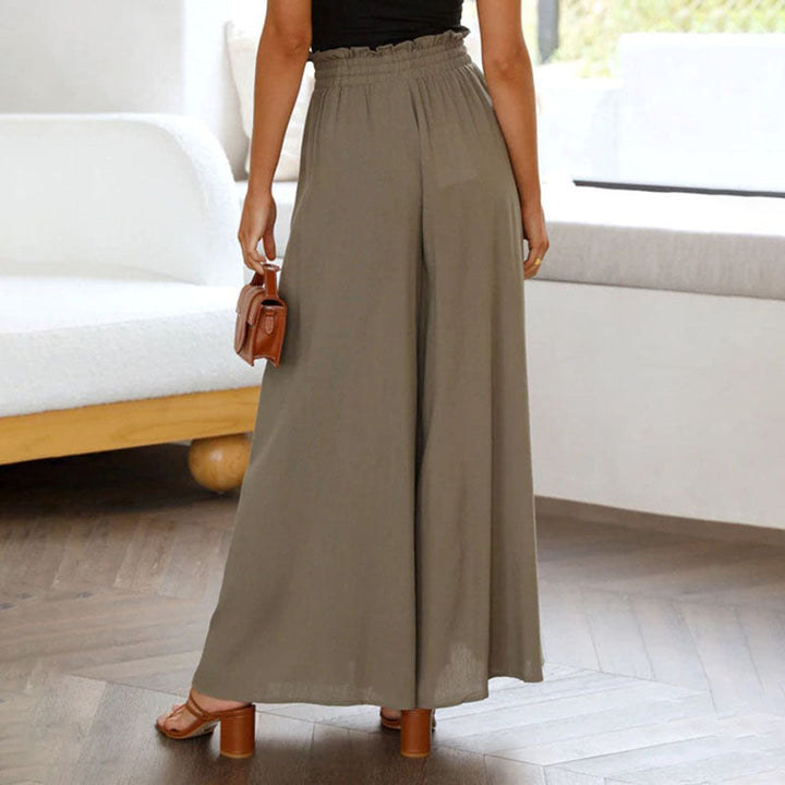 Wide-Leg Casual Trousers