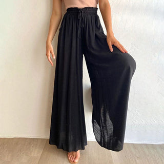 Wide-Leg Casual Trousers