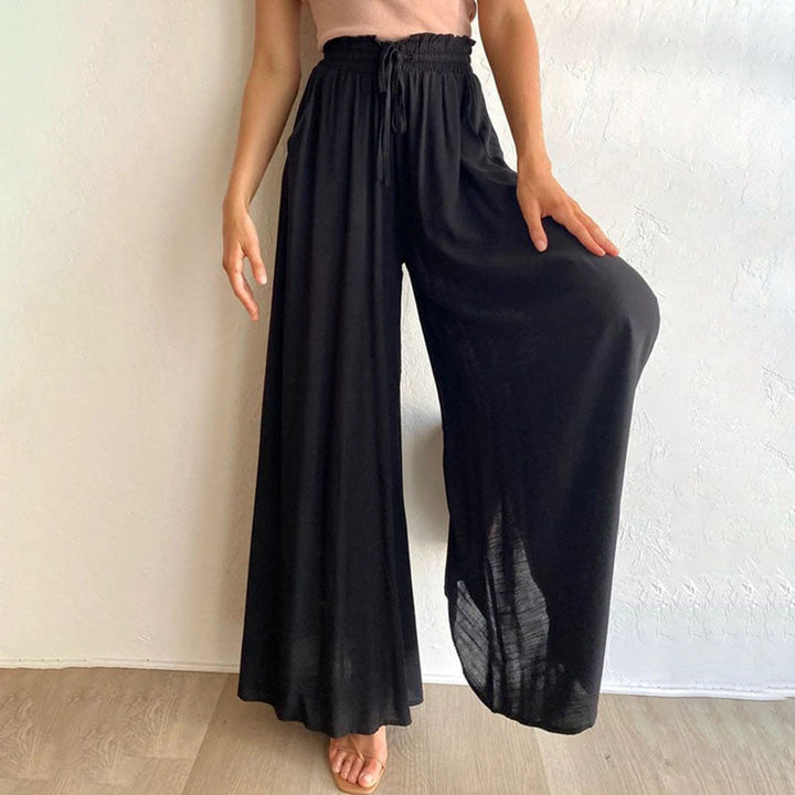 Wide-Leg Casual Trousers