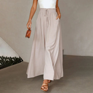 Wide-Leg Casual Trousers