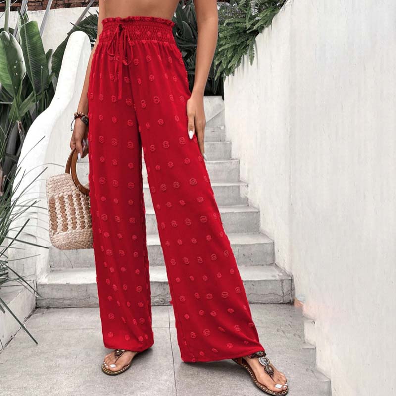 Wide-Leg Casual Trousers