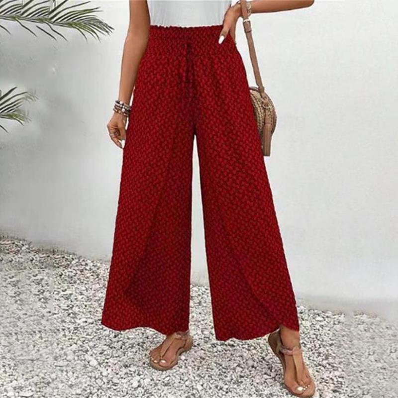 Wide-Leg Casual Trousers