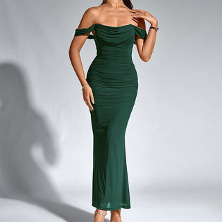 Ashcroft Elegant Off Shoulder Backless Mermaid Dress – view 3