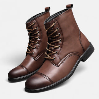 Ashcroft | Martino Elegant Men's Faux Leather Boots