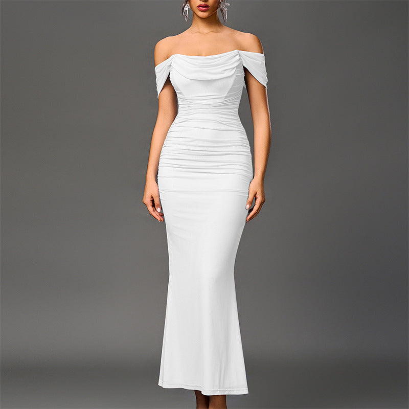 Ashcroft Elegant Off Shoulder Backless Mermaid Dress – view 5