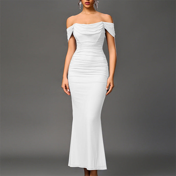 Ashcroft Elegant Off Shoulder Backless Mermaid Dress – view 5