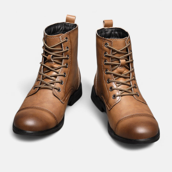 Ashcroft | Martino Elegant Men's Faux Leather Boots