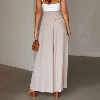 Wide-Leg Casual Trousers