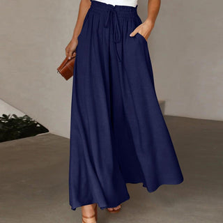 Wide-Leg Casual Trousers