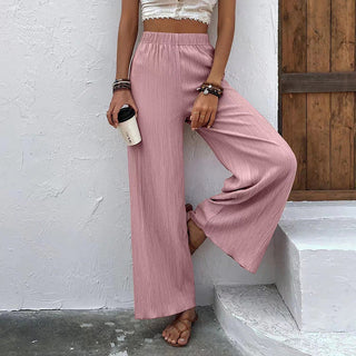 Wide-Leg Casual Trousers