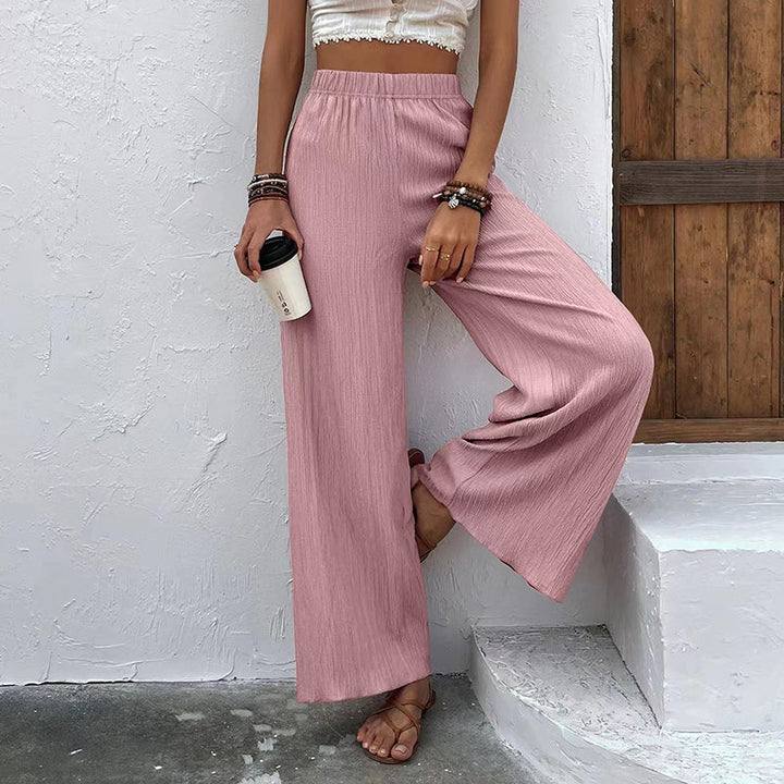 Wide-Leg Casual Trousers