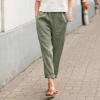 Straight-Leg Casual Trousers