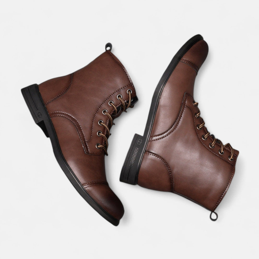 Ashcroft | Martino Elegant Men's Faux Leather Boots