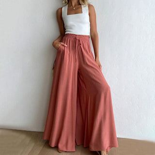 Wide-Leg Casual Trousers