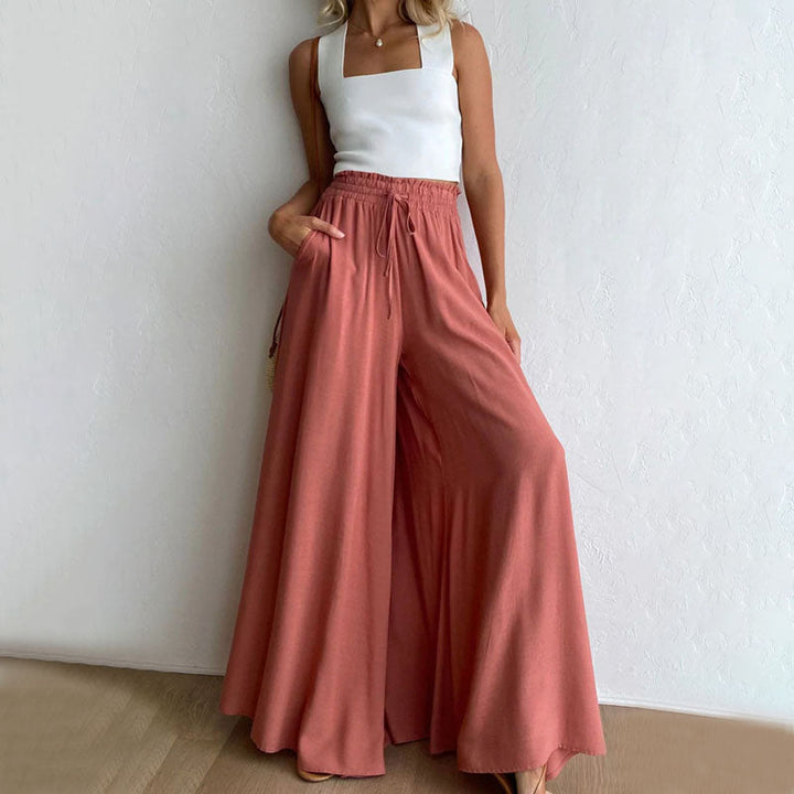 Wide-Leg Casual Trousers
