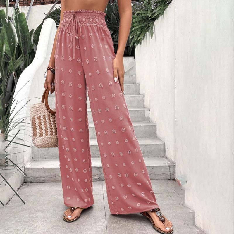 Wide-Leg Casual Trousers