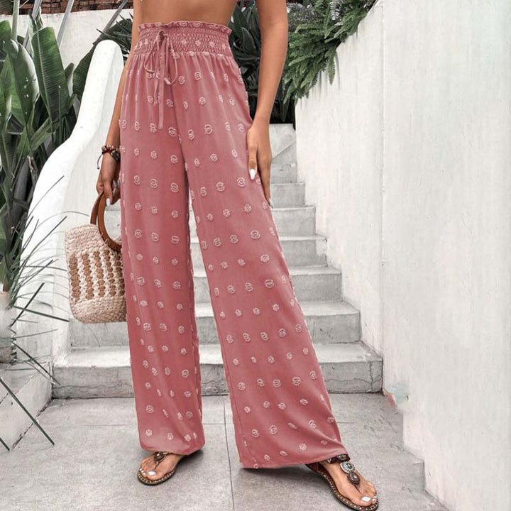 Wide-Leg Casual Trousers