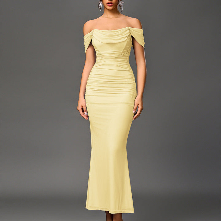 Ashcroft Elegant Off Shoulder Backless Mermaid Dress – view 16