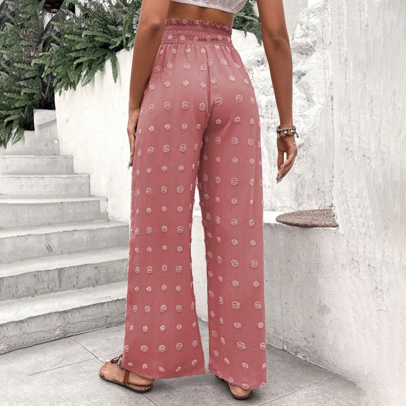 Wide-Leg Casual Trousers