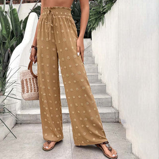 Wide-Leg Casual Trousers