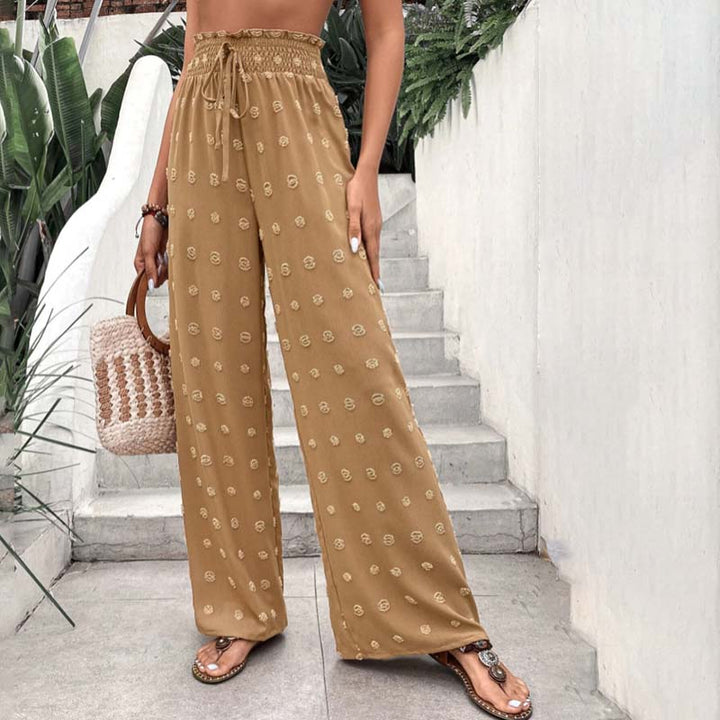Wide-Leg Casual Trousers