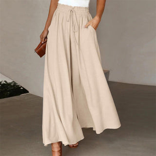 Wide-Leg Casual Trousers