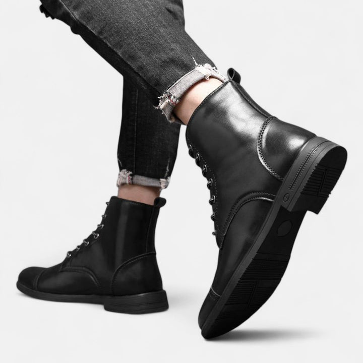 Ashcroft | Martino Elegant Men's Faux Leather Boots