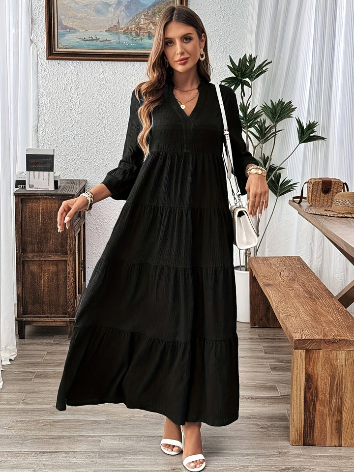 Ashcroft Casual V-Neck Summer Maxi Dress – view 3
